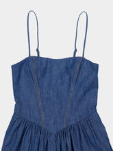 Zimmermann Railway Blue Echo Cotton Denim Jumpsuit