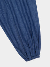 Zimmermann Railway Blue Echo Cotton Denim Jumpsuit