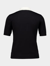 Valentino Garavani Black Wool-Viscose Bow Jumper