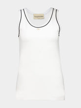 Valentino Garavani White Cotton Jersey Tank Top
