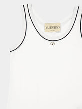 Valentino Garavani White Cotton Jersey Tank Top