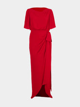 Valentino Garavani Paris Red Silk Cady Couture Maxi Dress