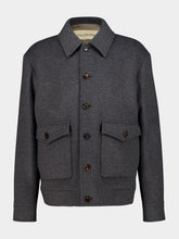 Valentino Garavani Dark Grey Wool Cashmere Jacket