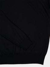 Valentino Garavani Black Virgin Wool Crew Neck Jumper