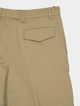 Valentino Garavani Beige Cotton Gabardine Bermuda Shorts