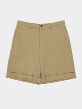 Valentino Garavani Beige Cotton Gabardine Bermuda Shorts