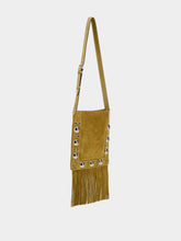 Valentino Garavani Beige Nellcôte Suede Fringe Shoulder Bag