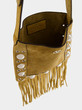 Valentino Garavani Beige Nellcôte Small Suede Shoulder Bag
