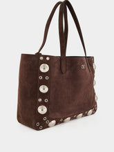 Valentino Garavani Brown Nellcôte Suede Shopping Bag