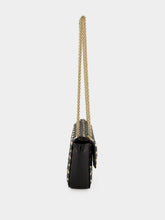 Valentino Garavani Black Rockstud Spike Quilted Shoulder Bag