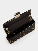 Valentino Garavani Black Rockstud Spike Quilted Shoulder Bag