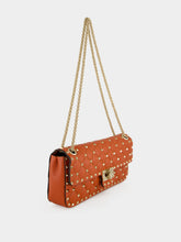Valentino Garavani Papavero Rockstud Spike Quilted Shoulder Bag