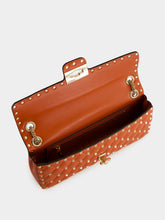 Valentino Garavani Papavero Rockstud Spike Quilted Shoulder Bag