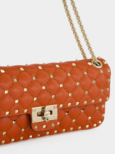 Valentino Garavani Papavero Rockstud Spike Quilted Shoulder Bag