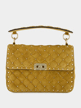 Valentino Garavani Havana Beige Rockstud Spike Medium Bag