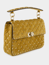 Valentino Garavani Havana Beige Rockstud Spike Medium Bag