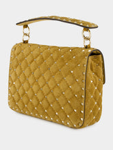 Valentino Garavani Havana Beige Rockstud Spike Medium Bag