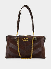 Valentino Garavani Ebony Panthea Medium Shoulder Bag