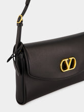 Valentino Garavani Black DeVain Small Nappa Shoulder Bag