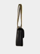 Valentino Garavani Black Djuna Medium Nappa Leather Chain Bag