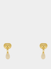 Valentino Garavani Gold Ovalette Pearl Drop Earrings