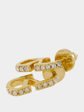 Valentino Garavani Gold Crystal VLogo Signature Earrings