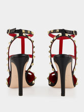 Valentino Garavani Black Studdy Kidskin 100 Pumps