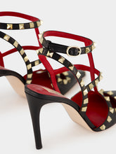 Valentino Garavani Black Studdy Kidskin 100 Pumps