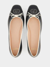 Valentino Garavani Black VLogo Signature Nappa Ballet Flats