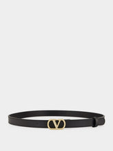 Valentino Garavani Black Crystal VLogo Signature Belt
