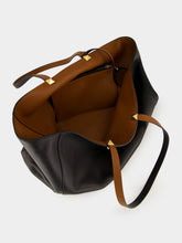 Valentino Garavani Black and Saddle Brown Reversible Tote Bag