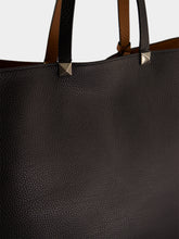 Valentino Garavani Black and Saddle Brown Reversible Tote Bag