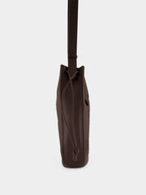 Valentino Garavani Dark Brown Perforated Leather Bucket Bag
