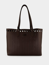 Valentino Garavani Brown Dottie Medium Shopping Bag