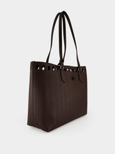 Valentino Garavani Brown Dottie Medium Shopping Bag
