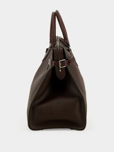 Valentino Garavani Dark Brown Antibes Grained Leather Duffle Bag