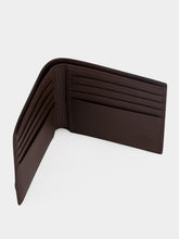 Valentino Garavani Dark Brown Perforated Leather Wallet