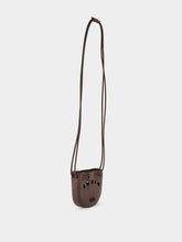 Valentino Garavani Dark Brown Perforated Leather Mini Bag