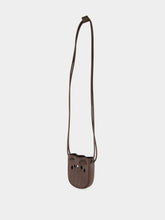 Valentino Garavani Dark Brown Perforated Leather Mini Bag