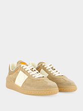 Valentino Garavani Khaki and Ivory Upvillage Low Top Leather Trainers