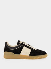 Valentino Garavani Black Upvillage Low Top Split Leather Trainers