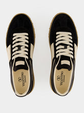 Valentino Garavani Black Upvillage Low Top Split Leather Trainers