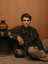 Baziszt Khaki Valero Suede Horse Jacket