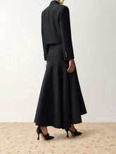 Zimmermann Black Clash Cropped Wool-Silk Blazer