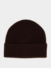 Casablanca Brown Wool Rib Knit Beanie