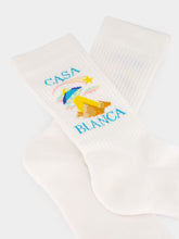Casablanca White Phantasmagoria Cotton Socks