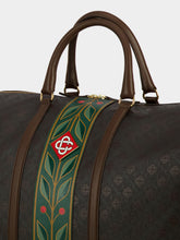 Casablanca Dark Brown Monogram Weekender Bag