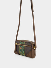 Casablanca Dark Brown Monogram Crossbody Bag