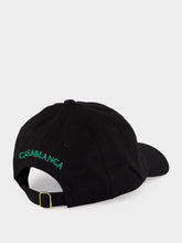 Casablanca Black Hotel Emblem Cotton Cap