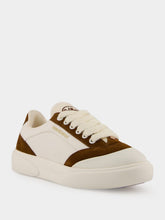 Casablanca White and Brown Del Mar Leather Sneakers